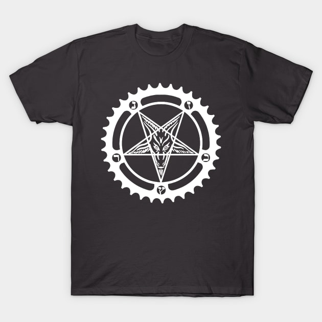 Baphomet Chainring T-Shirt by castrocastro